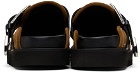 Toga Virilis SSENSE Exclusive Tan Eyelet Metal Sabot Loafers