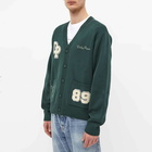 Daily Paper Men's Navalo Varsity Cardigan in Dark Green