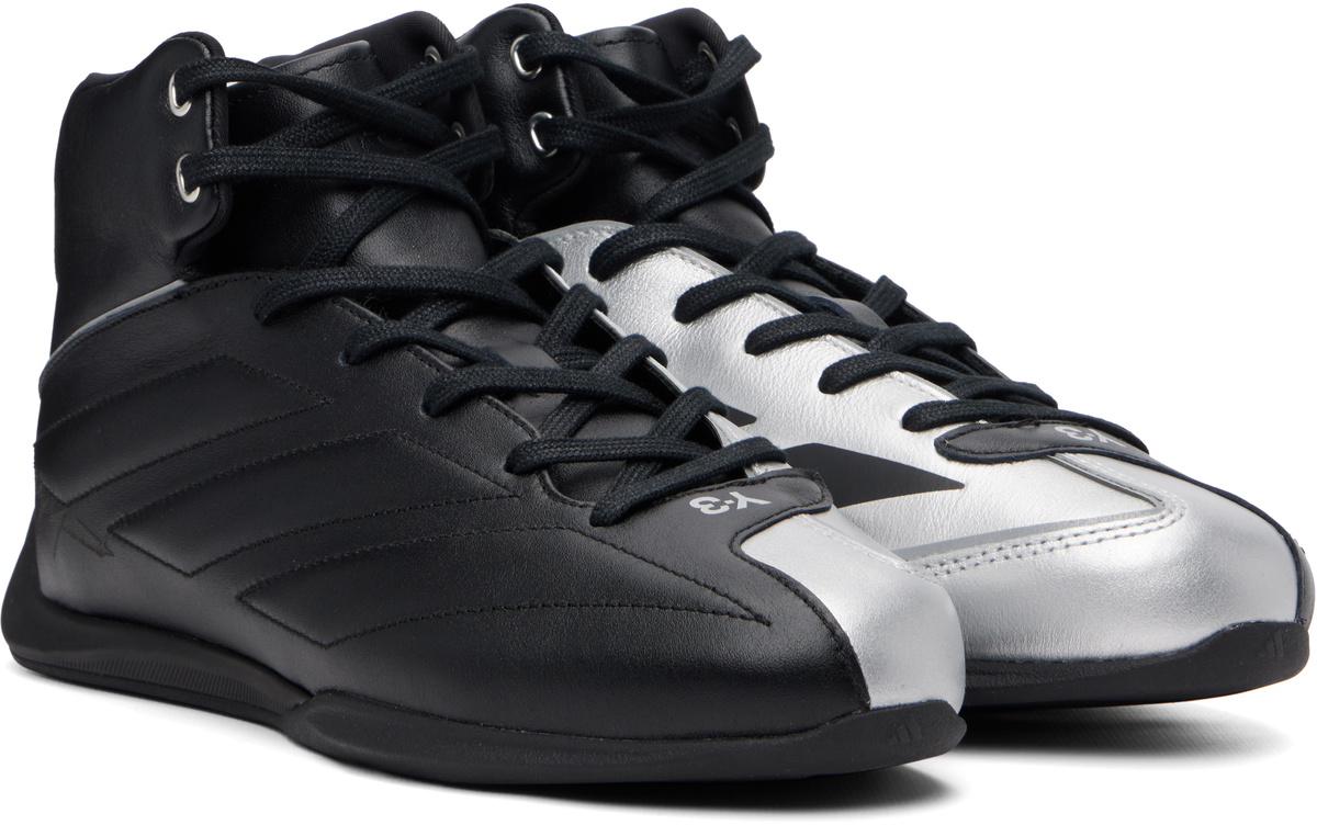 Y-3 Black & Silver Mercedes-AMG F1 Edition Feroza Hi Sneakers