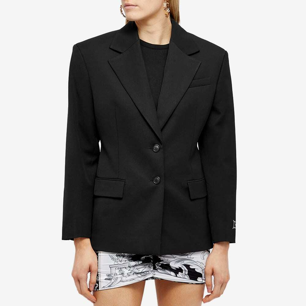 ジャケット Versace Oversized Single-Breasted Blazer Medusa Biggie Single-Breasted Blazer Black | VERSACE US