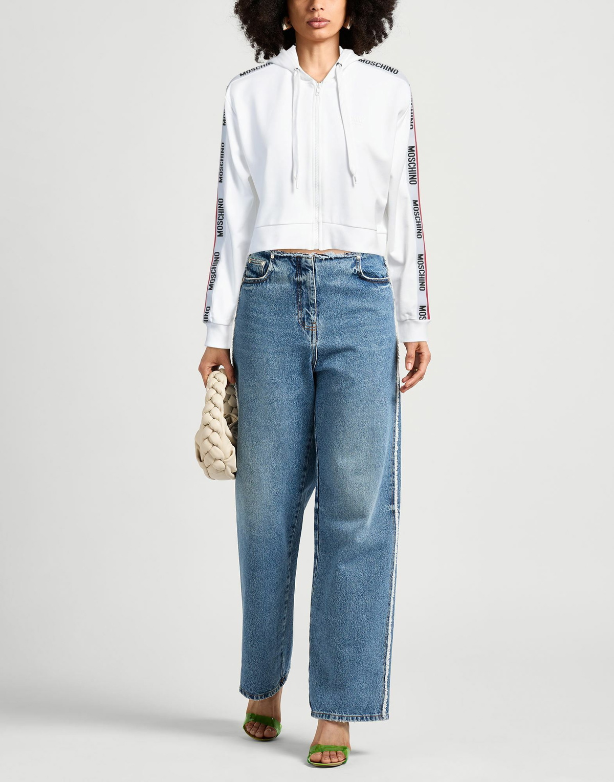 Moschino Womens Sweatshirt in White