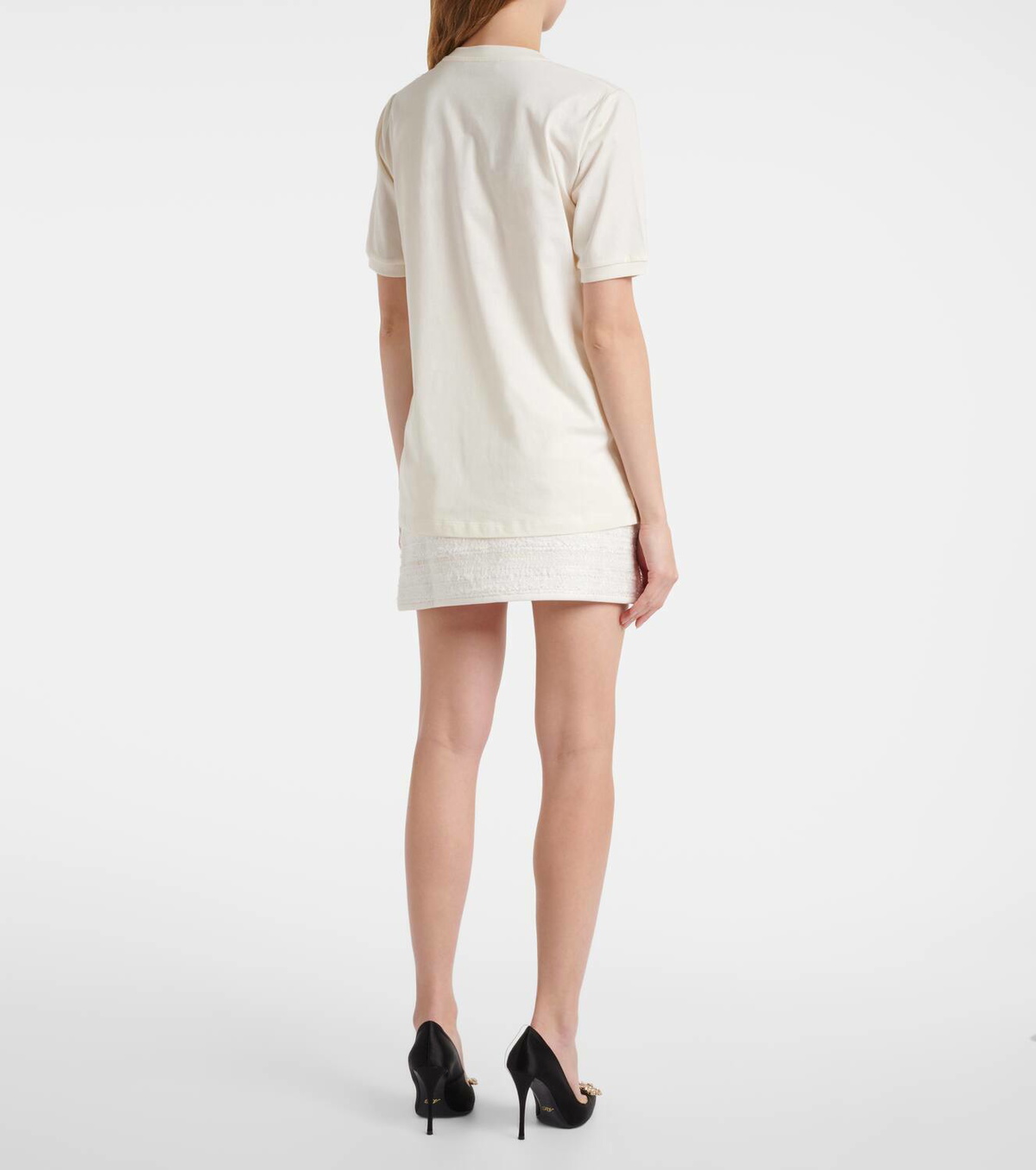 Nina Ricci Bow-detail cotton jersey T-shirt