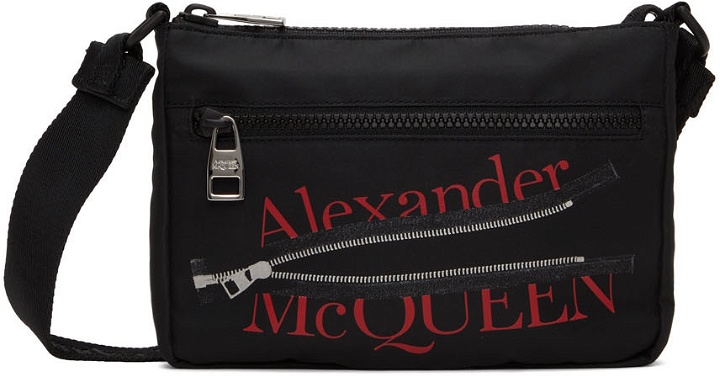 Photo: Alexander McQueen Black Phone Messenger Bag