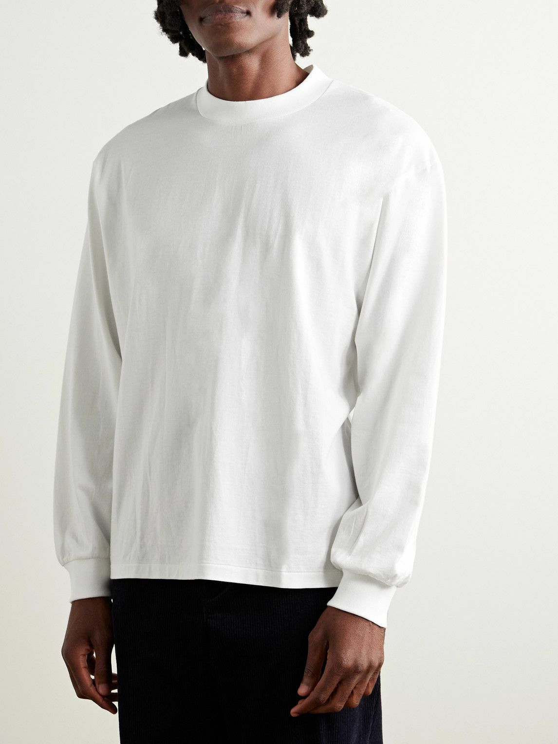 Kaptain Sunshine - Suvin Supima Cotton-Jersey T-Shirt - White