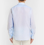 Canali - Linen Shirt - Men - Blue