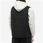 MKI Men's Polar Fleece Vest in Black/Black