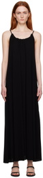 House of Dagmar Black Drawstring Midi Dress
