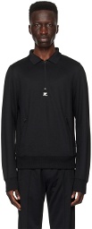 Courrèges Black Zip Sweatshirt