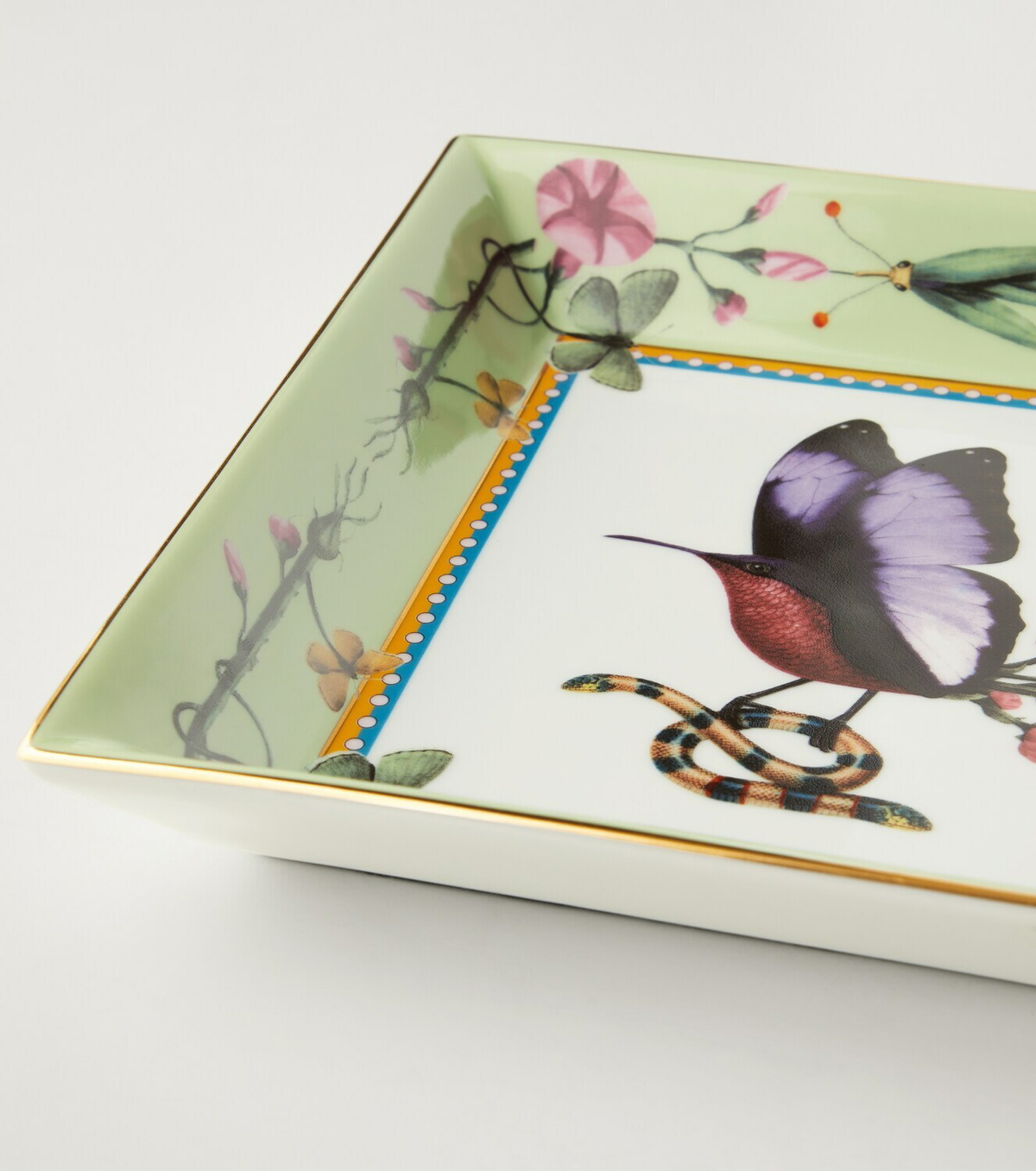 La DoubleJ Butterbird porcelain decorative tray