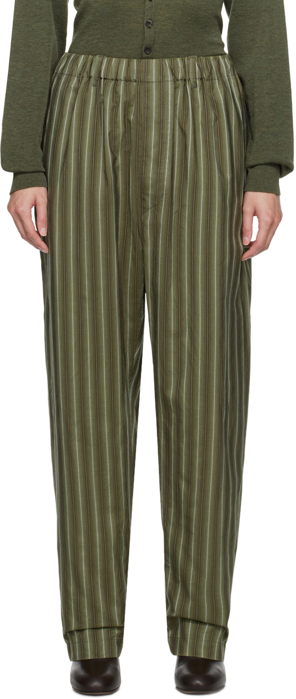 LEMAIRE Green Relaxed Lounge Pants Lemaire