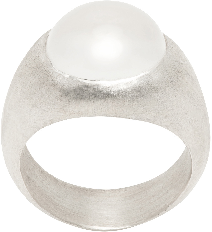 Dunton Ellerkamp Silver Boulder Moonstone Ring