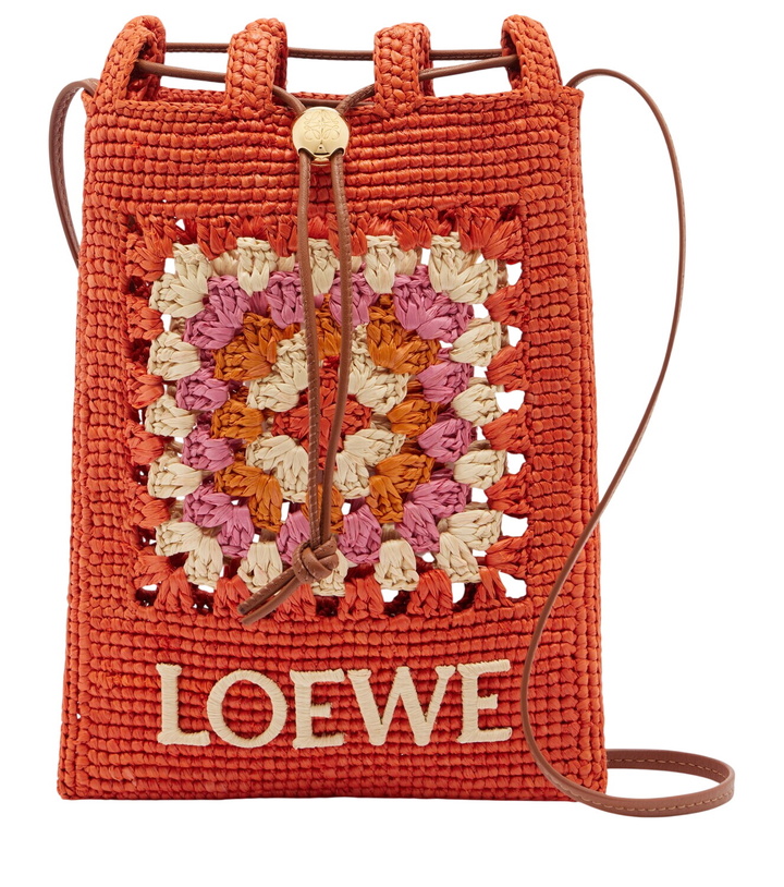 Photo: Loewe Paula's Ibiza crochet raffia pouch with strap