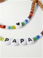 Roxanne Assoulin - Papa Bear Set of Three Wood and Enamel Beaded Bracelets