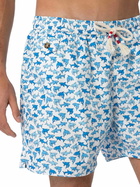 MC2 Saint Barth Man Lightweight Fabric Swim-shorts Lighting 70 With Sharks Print