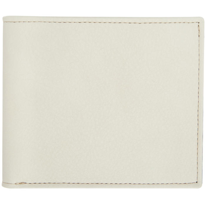 Photo: Maison Margiela Off-White Soft Grain Colorblock Wallet