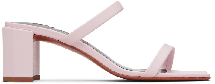 Photo: BY FAR Pink Tanya Heeled Sandals