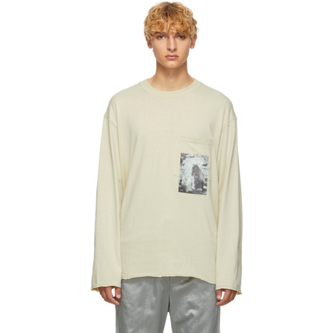 Photo: Song for the Mute Beige Rock Cropped Pullover Sweater