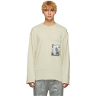 Song for the Mute Beige Rock Cropped Pullover Sweater
