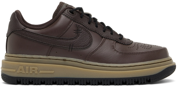 Photo: Nike Brown Air Force 1 Luxe Sneakers