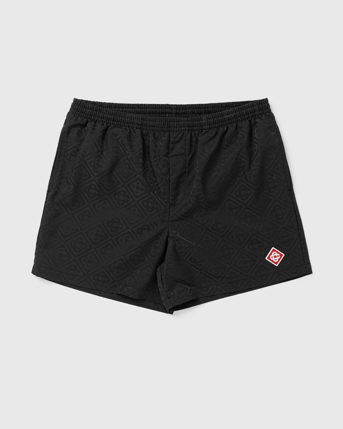 Casablanca MENS JACQUARD SWIM SHORTS Black Mens Swimwear