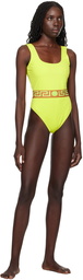 Versace Underwear Yellow Greca Swimsuit