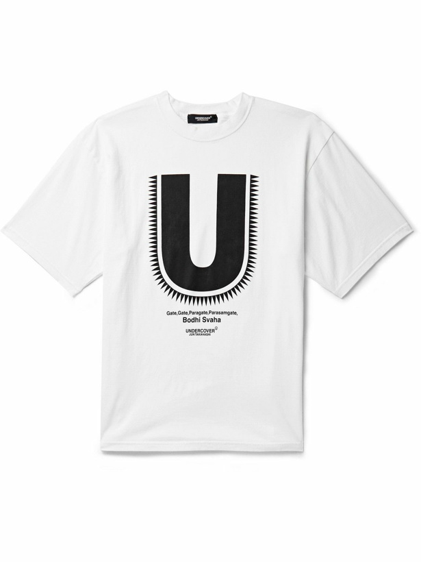 Photo: UNDERCOVER - Logo-Print Cotton-Jersey T-Shirt - White