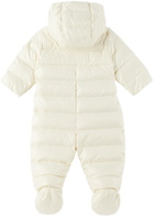 Moncler Enfant Baby White Indro Down Jumpsuit