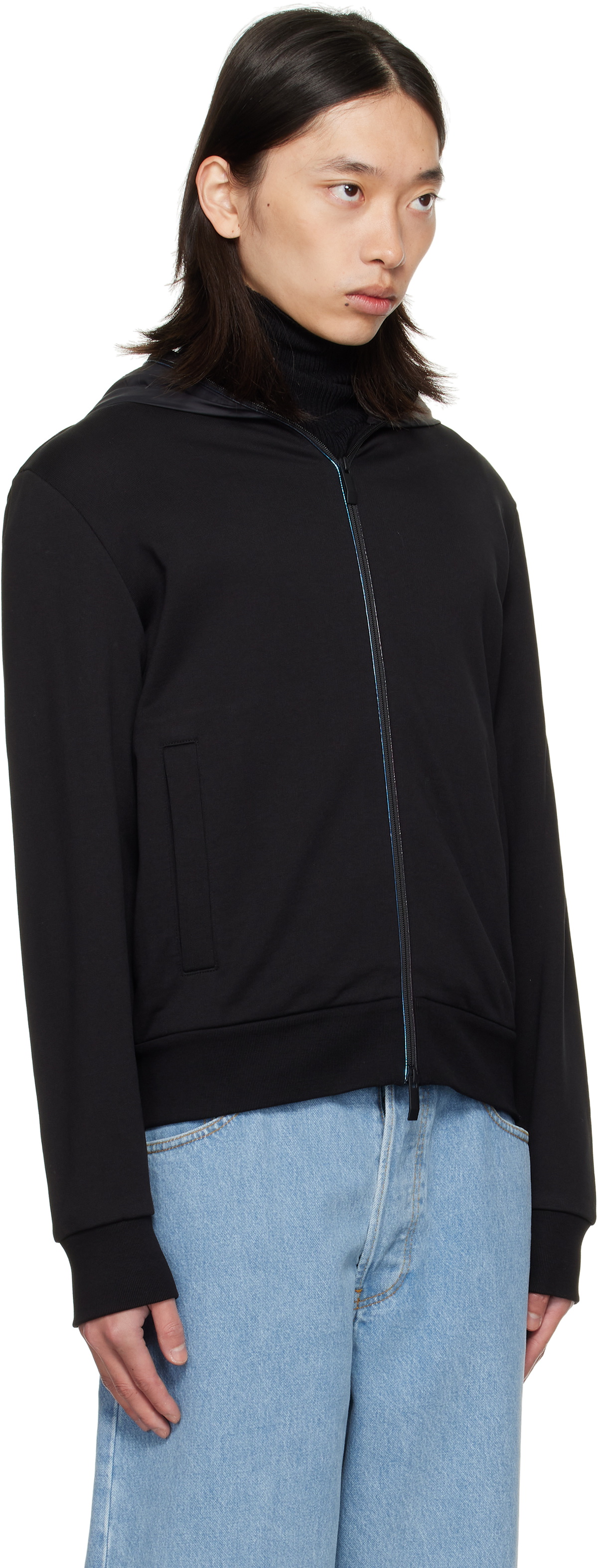 Moncler Black Zip Up Cardigan Jacket