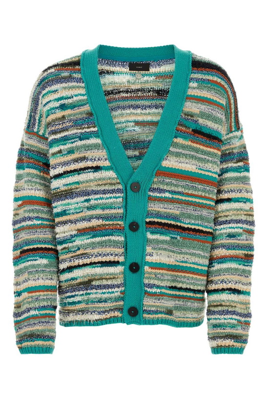Photo: Alanui Embroidered Cotton Blend Madurai Cardigan