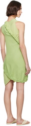 ISSEY MIYAKE Green Beanstalk Minidress