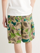 BILLIONAIRE BOYS CLUB - Logo-Embroidered Camouflage-Print Denim Cargo Shorts - Multi - L