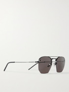 SAINT LAURENT - Rimless D-Frame Metal Sunglasses