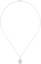 Dunton Ellerkamp Silver Egg Pendant Necklace