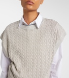 Brunello Cucinelli Cable-knit cotton-blend sweater