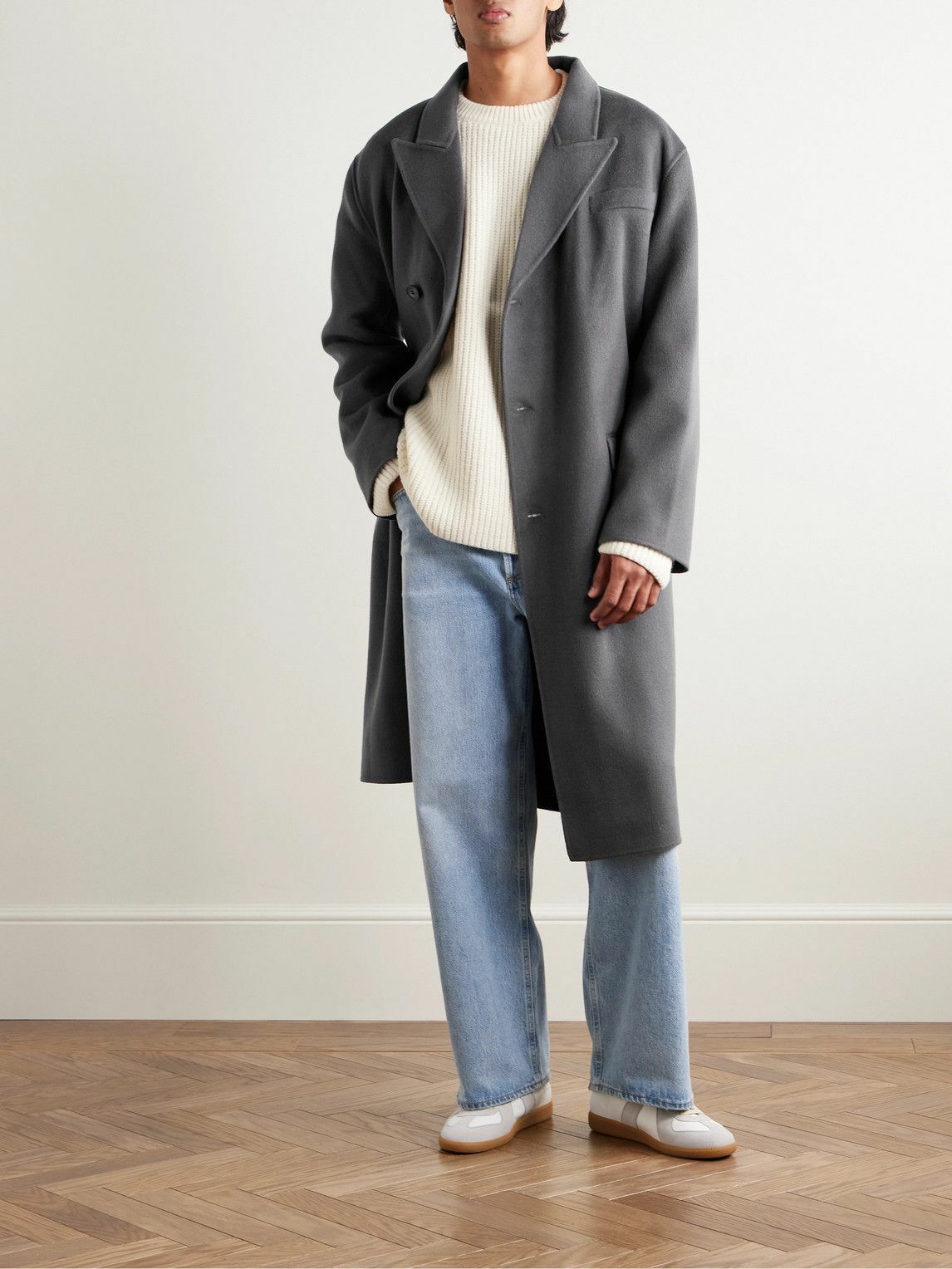 The Frankie Shop - Paxton Wool-Blend Felt Coat - Gray