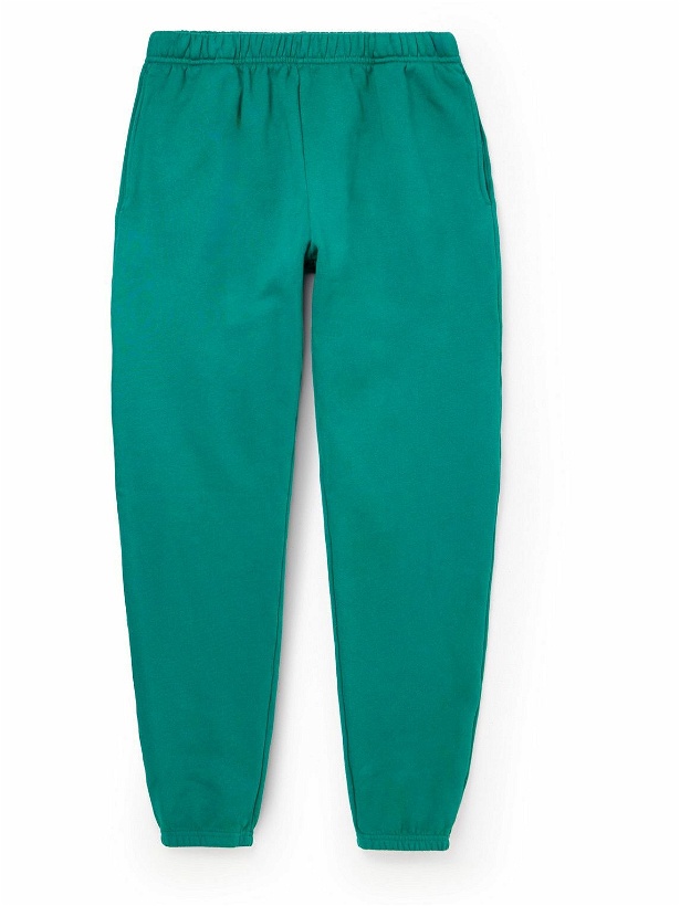 Photo: Les Tien - Tapered Garment-Dyed Cotton-Jersey Sweatpants - Green