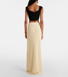Aya Muse Castu ribbed-knit cotton-blend maxi skirt