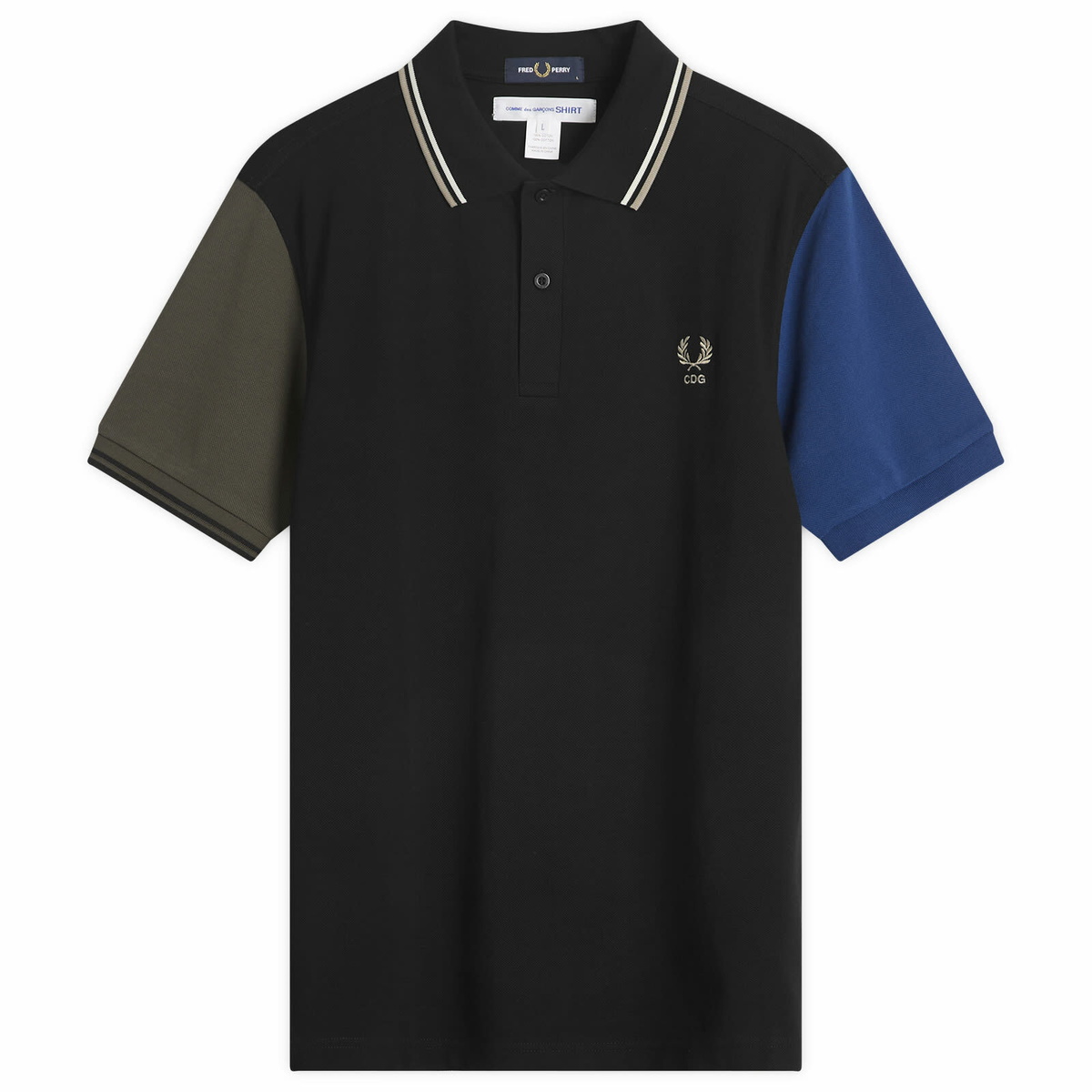 Comme des Garçons SHIRT Men's X Fred Perry Polo Shirt in Black