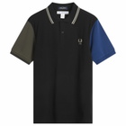 Comme des Garçons SHIRT Men's X Fred Perry Polo Shirt in Black