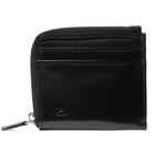 Il Bussetto - Polished-Leather Zip-Around Wallet - Men - Black