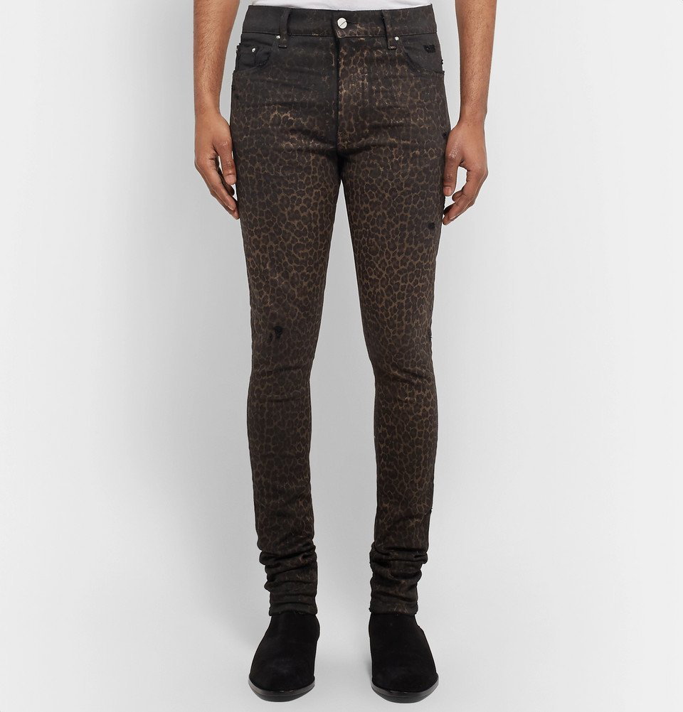 Yasleonora Denim Jeans Pants Leopard Yas - Product - Sienna Goodies