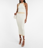 Balmain - Ribbed-knit midi dress