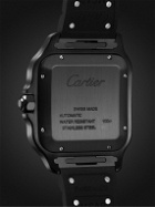 Cartier - Santos de Cartier Automatic 39.8mm Steel and Alligator Leather Watch, Ref. No. WSSA0039