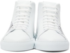 Moschino White Logo High Sneakers