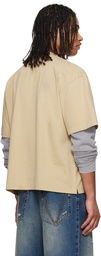 Off-White Beige Big Bookish Skate T-shirt