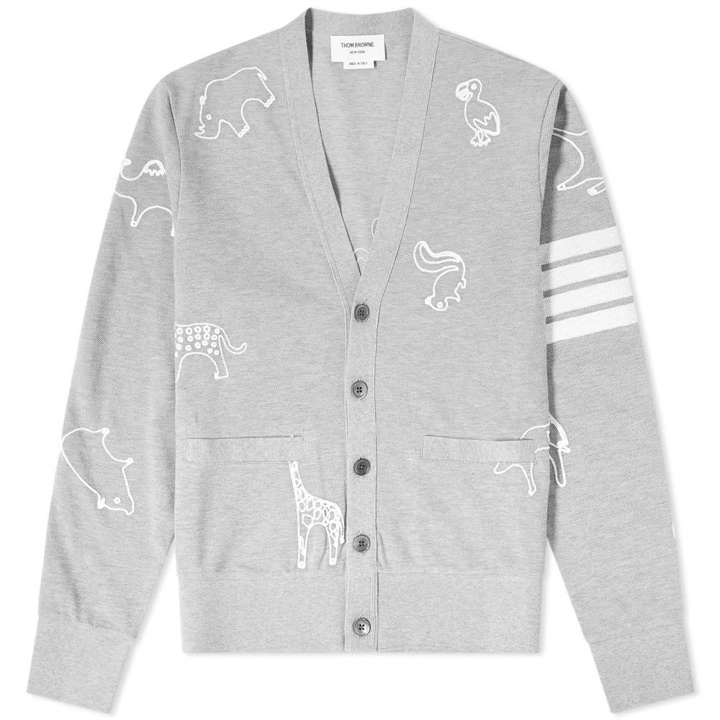 Photo: Thom Browne Chain Stitch Animal Cardigan