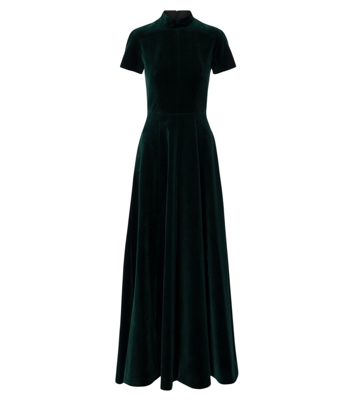 Photo: Emilia Wickstead Malinda cotton velvet gown