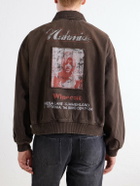 NAHMIAS - Wipeout Distressed Cotton-Twill Jacket - Brown