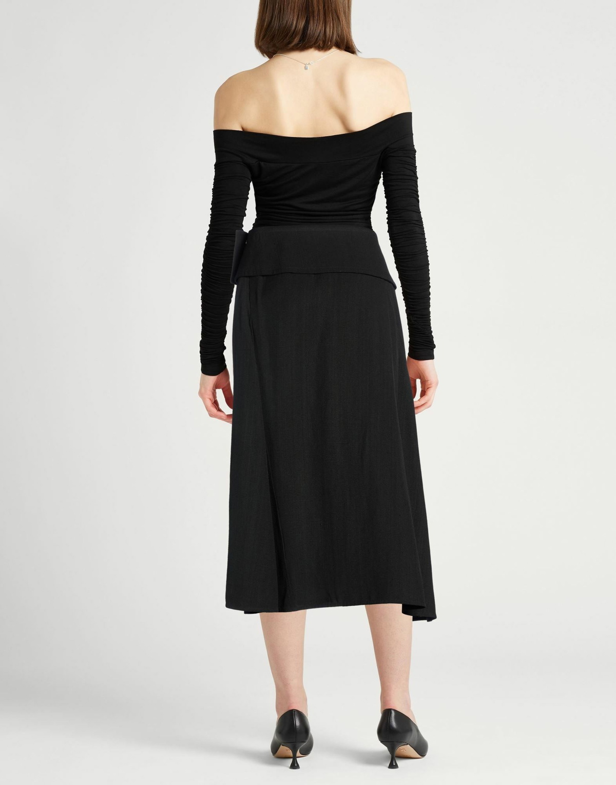 Jil Sander Womens Midi skirt in Black
