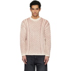 Diesel Pink & Off-White K-Moise Sweater